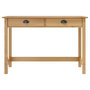 Voir la diapositive 2 : VIDAXL Table console Hill Range avec 2 tiroirs 110x45x74 cm Pin solide