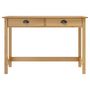 Voir la diapositive 2 : VIDAXL Table console Hill Range avec 2 tiroirs 110x45x74 cm Pin solide