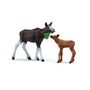 Voir la diapositive 2 : Schleich Figurines Élan Femelle avec Veau, animaux sauvages, Schleich 42629 Wild Life, Pour enfant des 3 ans