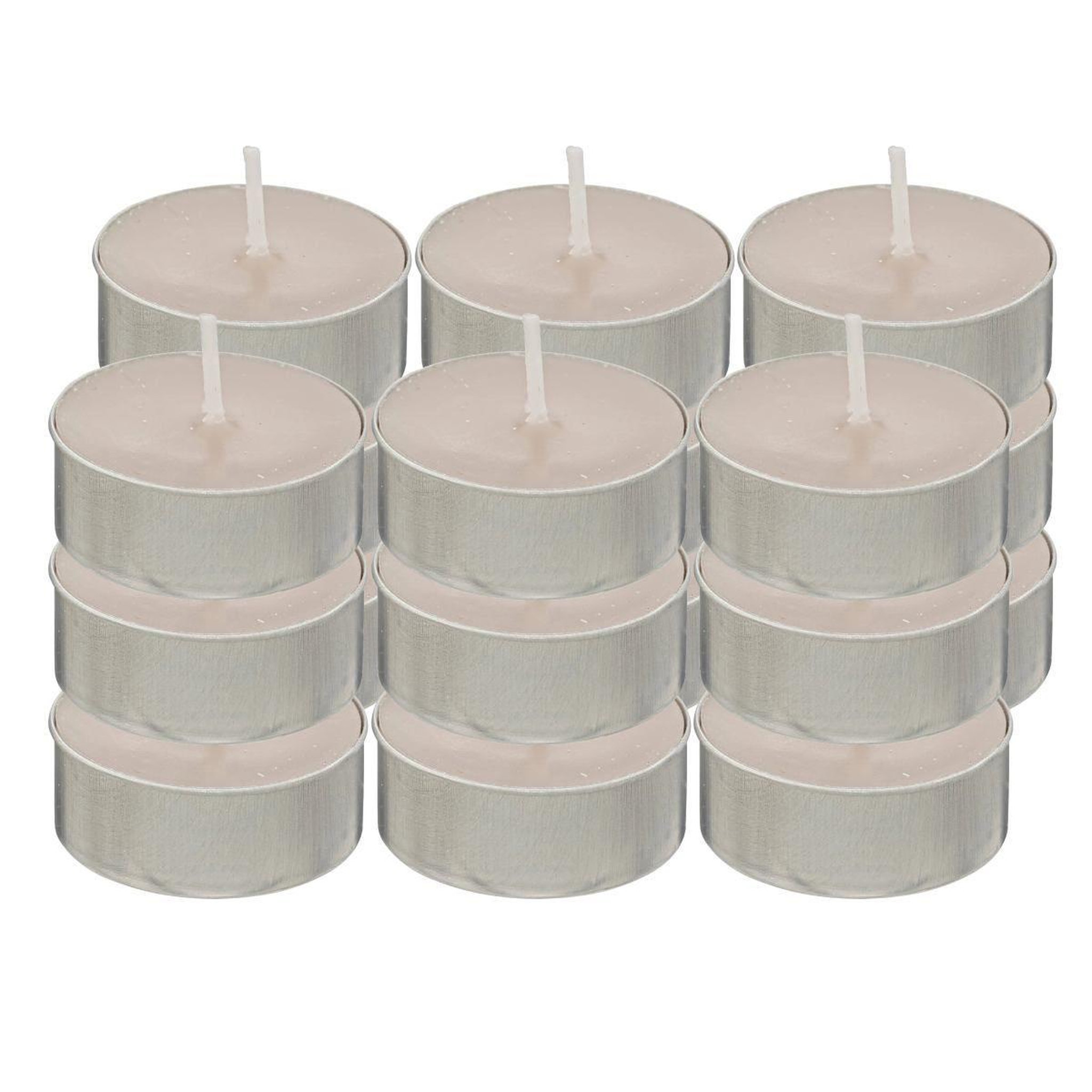 ATMOSPHERA Lot de 18 bougies chauffe-plat  hugo  3,7cm taupe