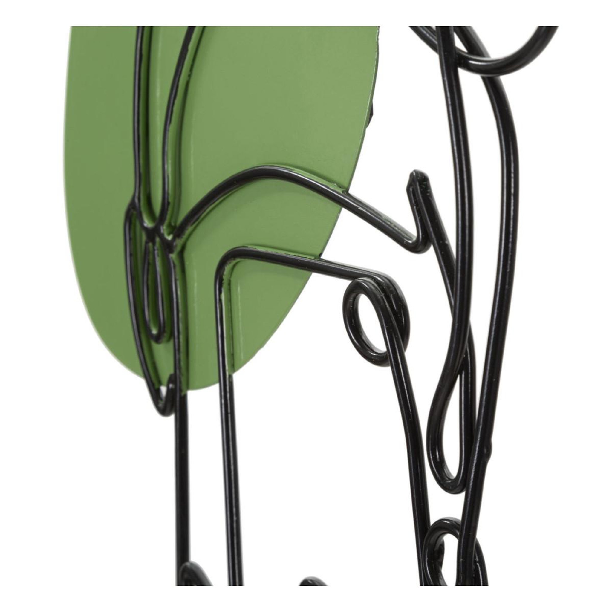 Voir la diapositive 4 : Paris Prix Décoration murale en métal  lady color  80cm multicolore