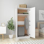 Voir la diapositive 3 : VIDAXL Garde-robe Blanc 80x52x180 cm Bois d'ingenierie