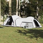 VIDAXL Tente de camping 5 personnes blanc tissu occultant impermeable