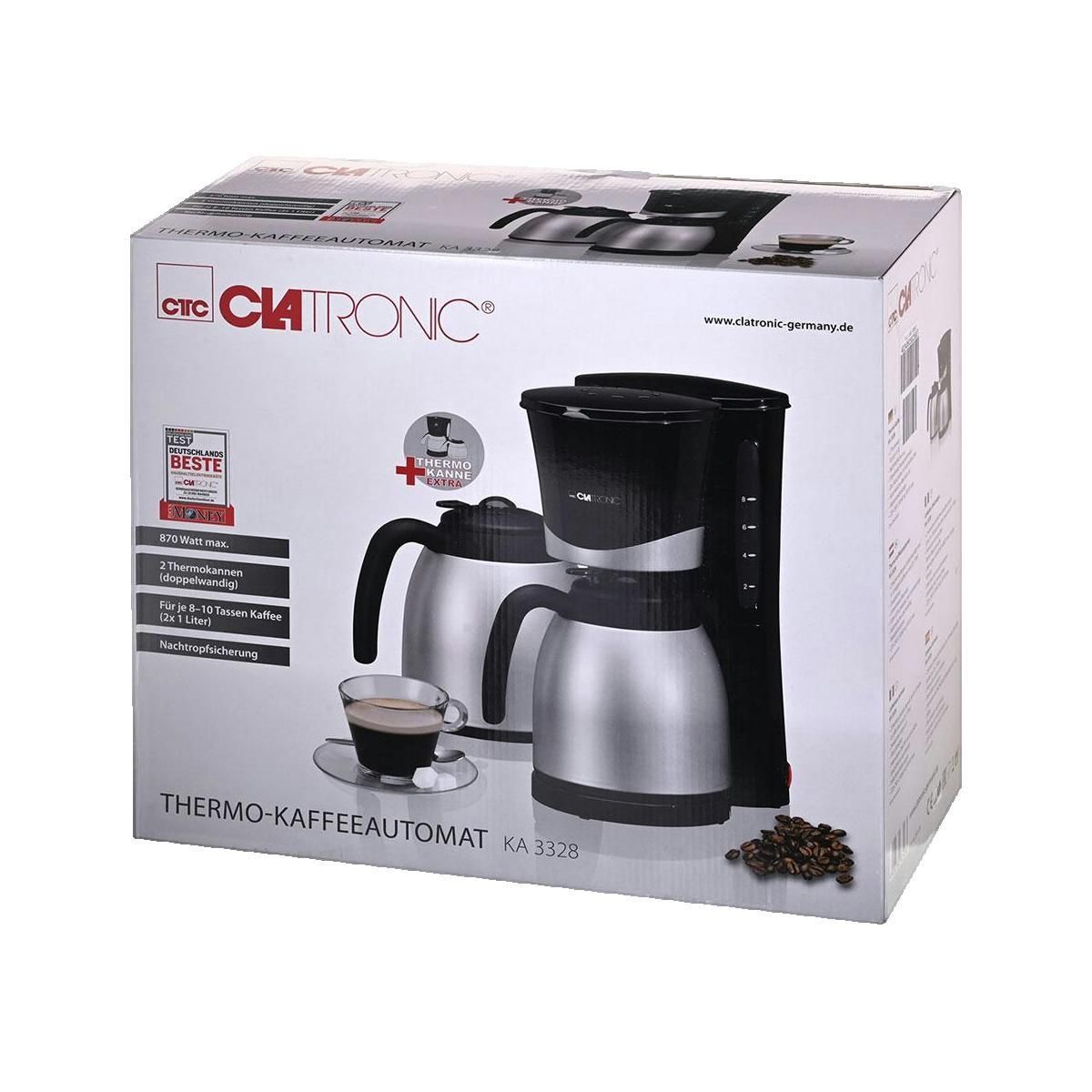 CLATRONIC Cafetière Clatronic KA 3328 avec carafes thermiques