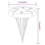 Voir la diapositive 6 : VIDAXL Lampes solaires de sol et piquets de sol exterieur 4 pcs