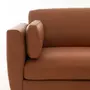 Canapé en cuir 3 places marron