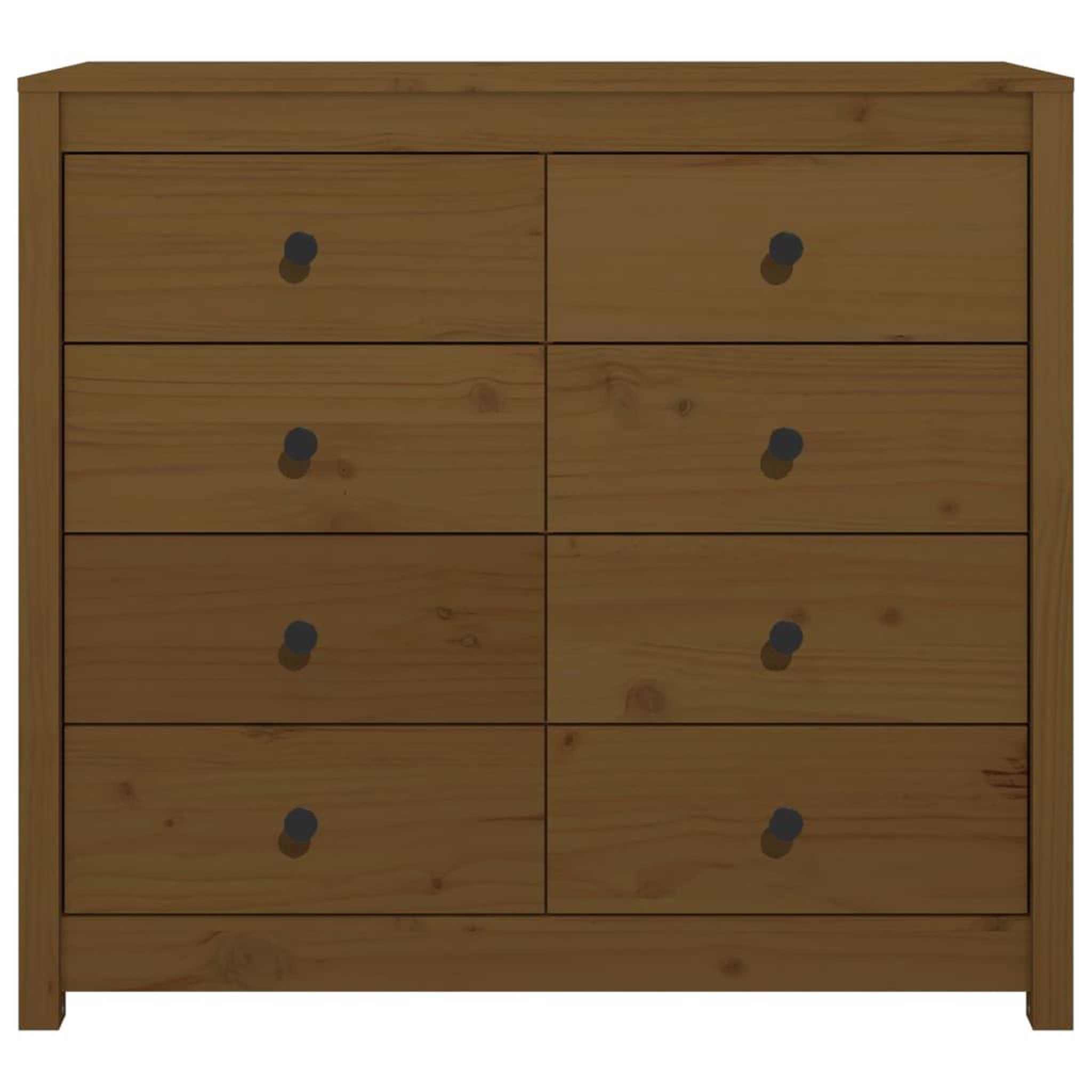 Voir la diapositive 4 : VIDAXL Armoire laterale Marron Miel 100x40x90 cm Bois de pin massif
