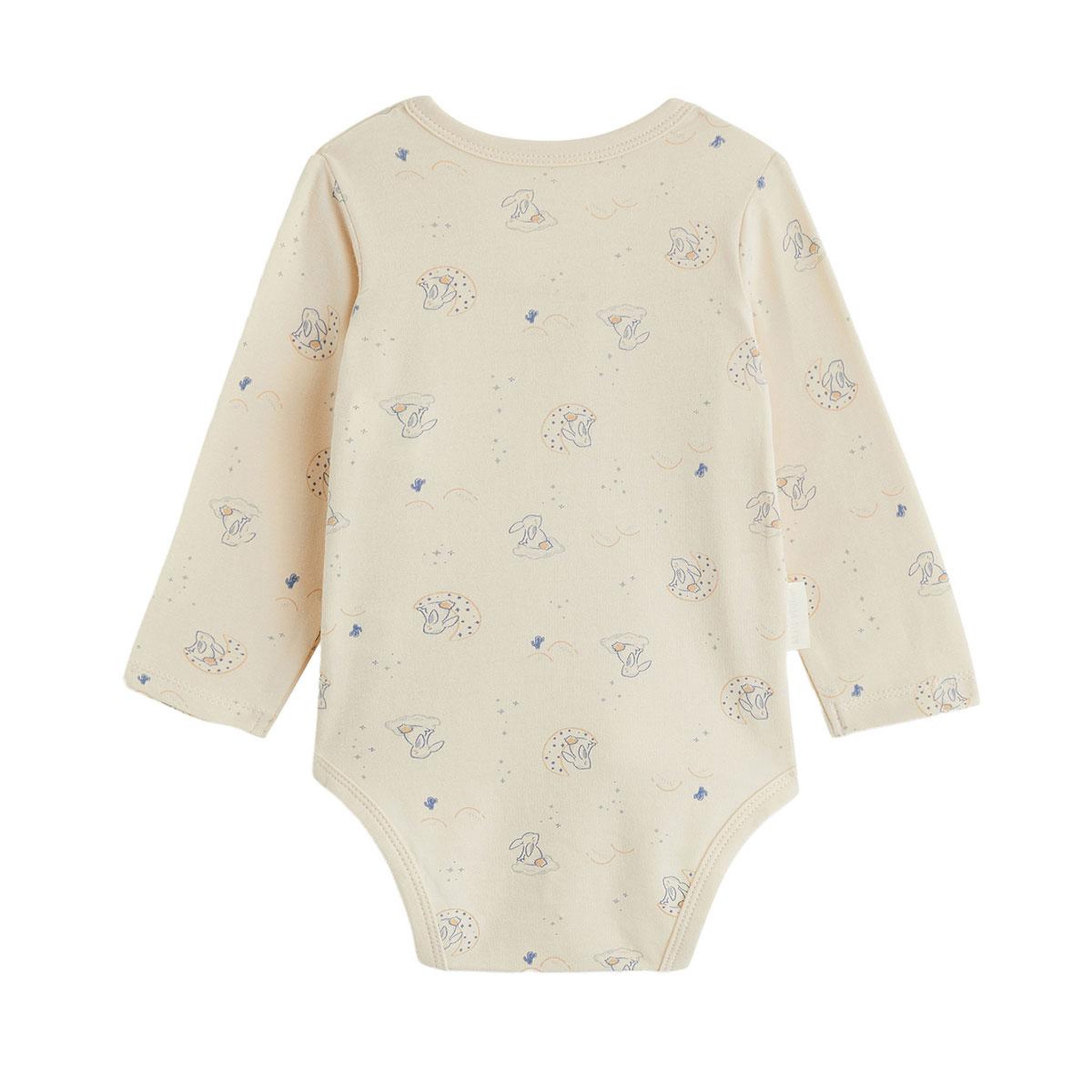 Voir la diapositive 3 : PETIT BEGUIN Lot de 2 bodies bébé manches longues ouverture croisée voix lactée