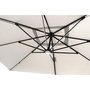 Voir la diapositive 5 : CONCEPT USINE Parasol ecru droit rectangle 3,95 x 2,95 m rotatif à 360 led CALVIA