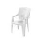 Voir la diapositive 2 : KZ GARDEN Lot de 2 Chaises de jardin Blanches EMPILABLES 50x60x91cm