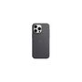 Voir la diapositive 3 : APPLE Coque iPhone 15 Pro Max MagSafe tissu fin Noir