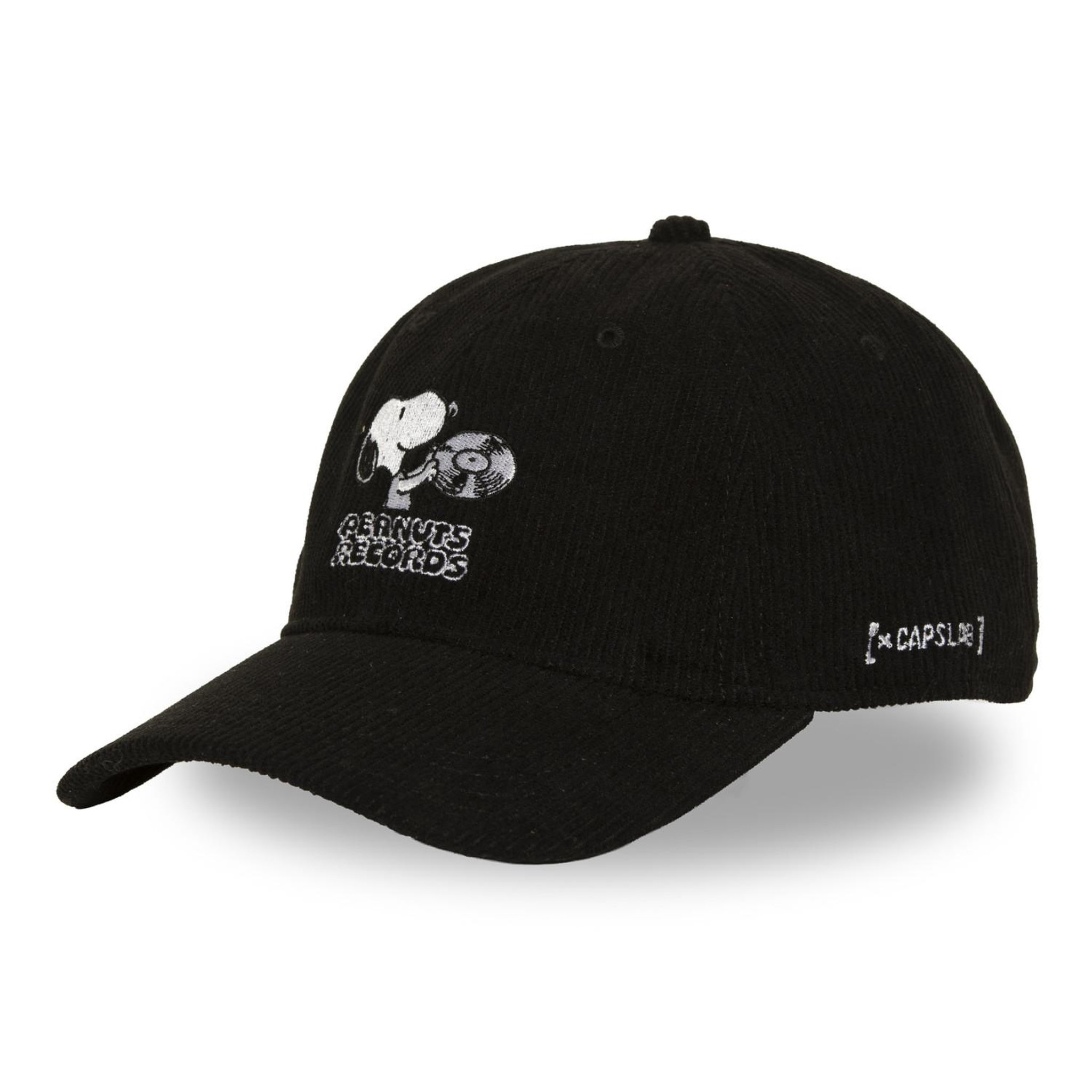 Voir la diapositive 1 : CAPSLAB Casquette Dad cap velours avec broderie Peanuts Records