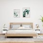 Voir la diapositive 4 : VIDAXL Meubles TV muraux avec lumieres LED 2 pcs blanc 40x30x40 cm