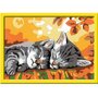 RAVENSBURGER Peinture au numéro : Numéro d'Art Petit Format : Deux chatons couchés