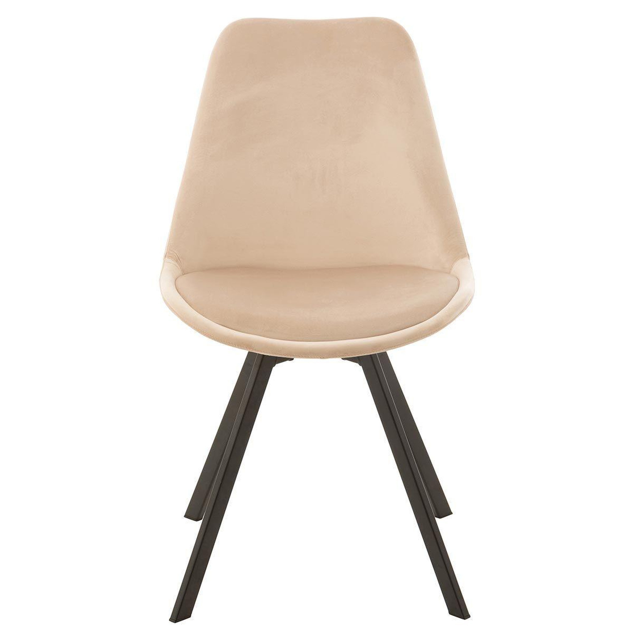 Voir la diapositive 2 : J-LINE Chaise Design  Hélène  84cm Beige