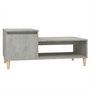 Voir la diapositive 2 : VIDAXL Table basse Gris beton 100x50x45 cm Bois d'ingenierie
