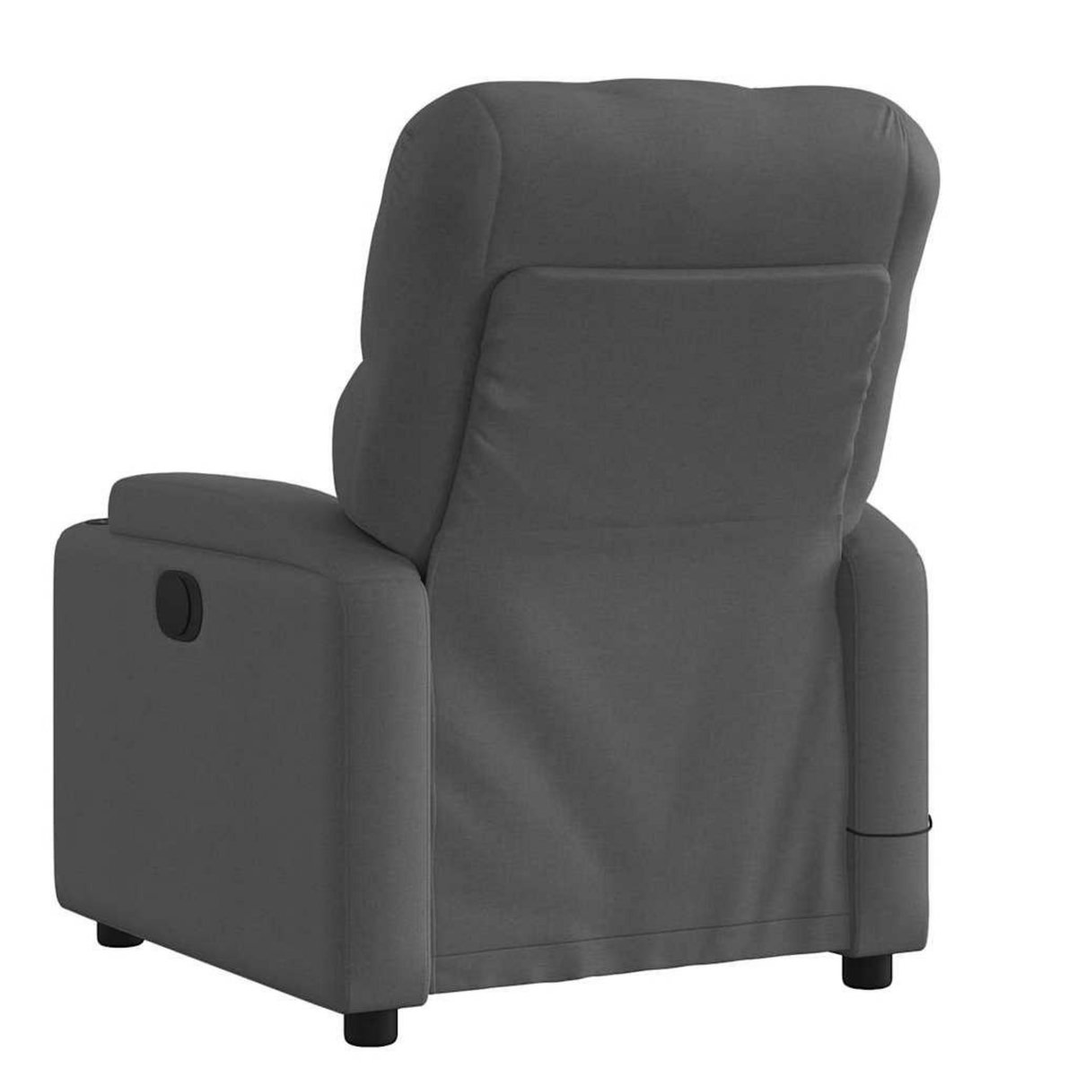 VIDAXL Fauteuil de massage inclinable Gris fonce Tissu