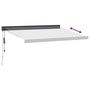 Voir la diapositive 5 : VIDAXL Auvent retractable anthracite et blanc 3,5x2,5m tissu/aluminium