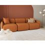 Voir la diapositive 1 : LISA DESIGN Penelope - canapé droit modulable 3 places en velours texturé