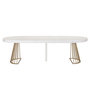 Voir la diapositive 2 : Paris Prix Table de Repas Extensible  Resoa  110-260cm Blanc