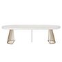 Voir la diapositive 2 : Paris Prix Table de Repas Extensible  Resoa  110-260cm Blanc