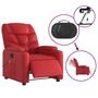 Voir la diapositive 5 : VIDAXL Fauteuil de massage inclinable electrique rouge similicuir