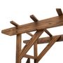 Voir la diapositive 4 : OUTSUNNY Arche de jardin arche à rosiers style exotique dim. 140L x 65l x 200H cm bois de sapin