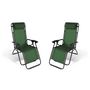 Voir la diapositive 2 : Inkazen Lot de 2 fauteuils de jardin relax vert