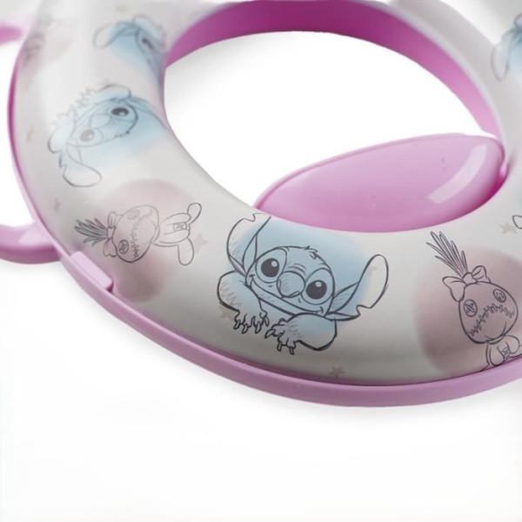 Voir la diapositive 5 : DISNEY BABY RÉDUCTEUR WC CONFORT AVEC POIGNÉES LILO et STITCH