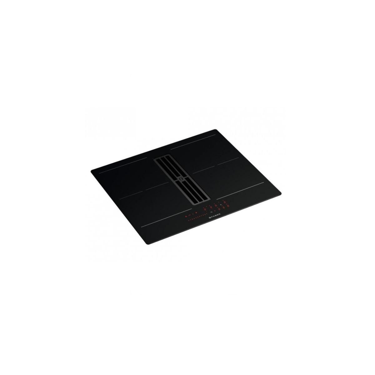 faber Table de cuisson induction aspirante 60cm 4 feux 7400w noir - 5372700