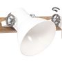 Voir la diapositive 4 : VIDAXL Lampe murale industrielle Blanc 65x25 cm E27