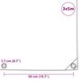 Voir la diapositive 6 : VIDAXL Bache 650 g / m^2 3 x 5 m Bleu