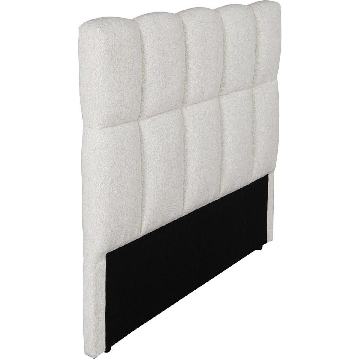 Habitat et Jardin Tête de lit en tissu épais style bubble  Alpe d'Huez  - 140 cm - Beige