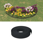 VIDAXL Bordure de jardin noir 10 m 10 cm polyethylene
