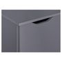 Voir la diapositive 4 : Commode meuble de rangement 2 portes 4 tiroirs  FALONE