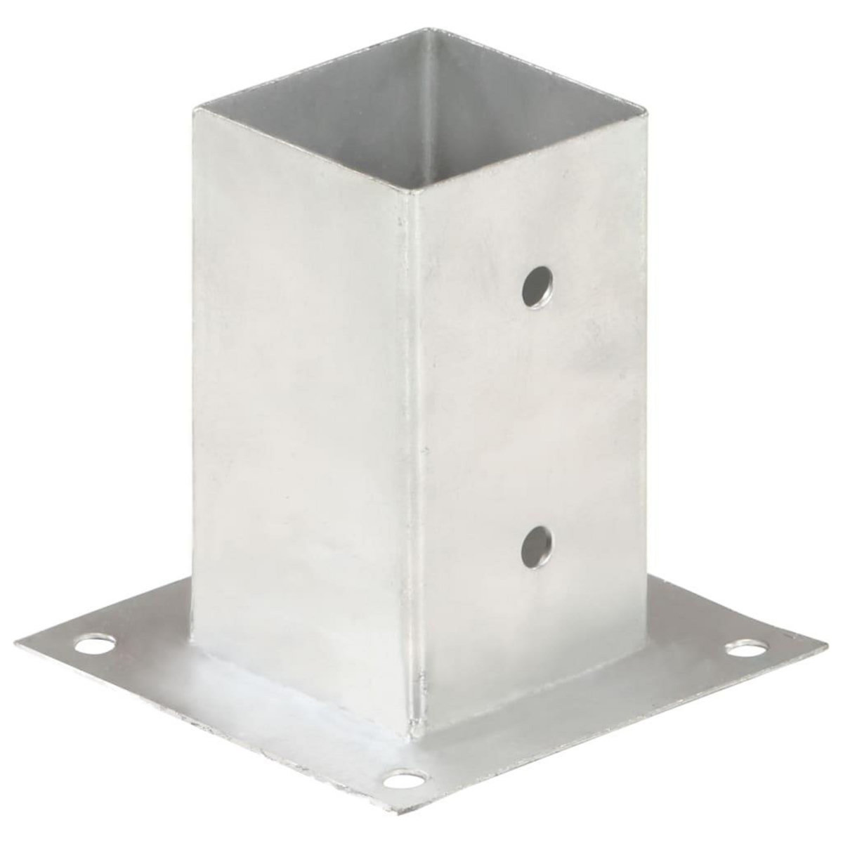 VIDAXL Ancres de poteau 4 pcs Metal galvanise 81 mm