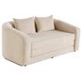 Voir la diapositive 2 : BEST MOBILIER Nuvia - canapé convertible déplimousse 2 places en velours texturé