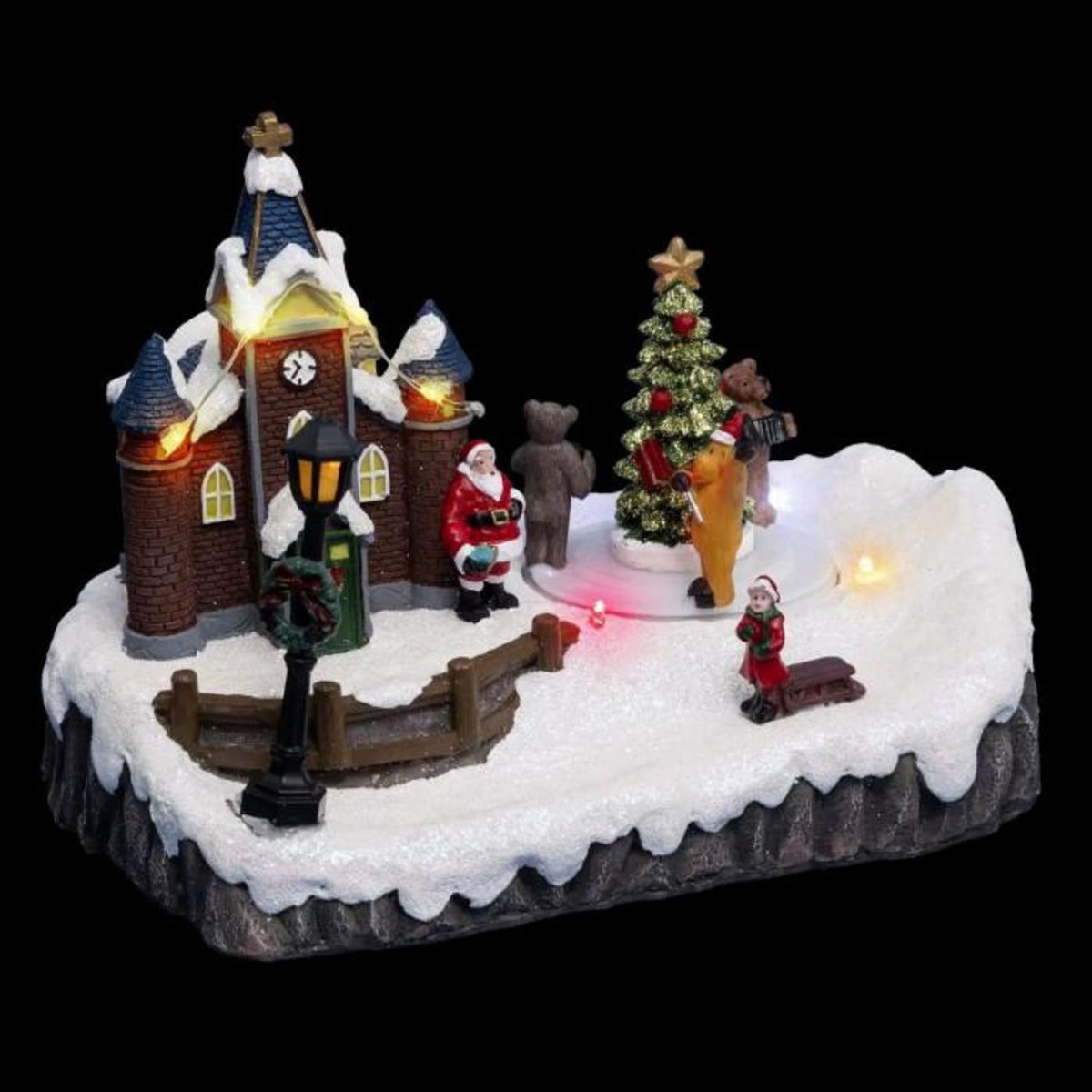 FEERIC LIGHT & CHRISTMAS Village de Noël Chorale  Laponie  23cm Multicolore