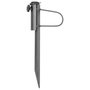 Voir la diapositive 3 : VIDAXL Supports de parasol avec piquets 2 pcs 19x42 cm acier galvanise