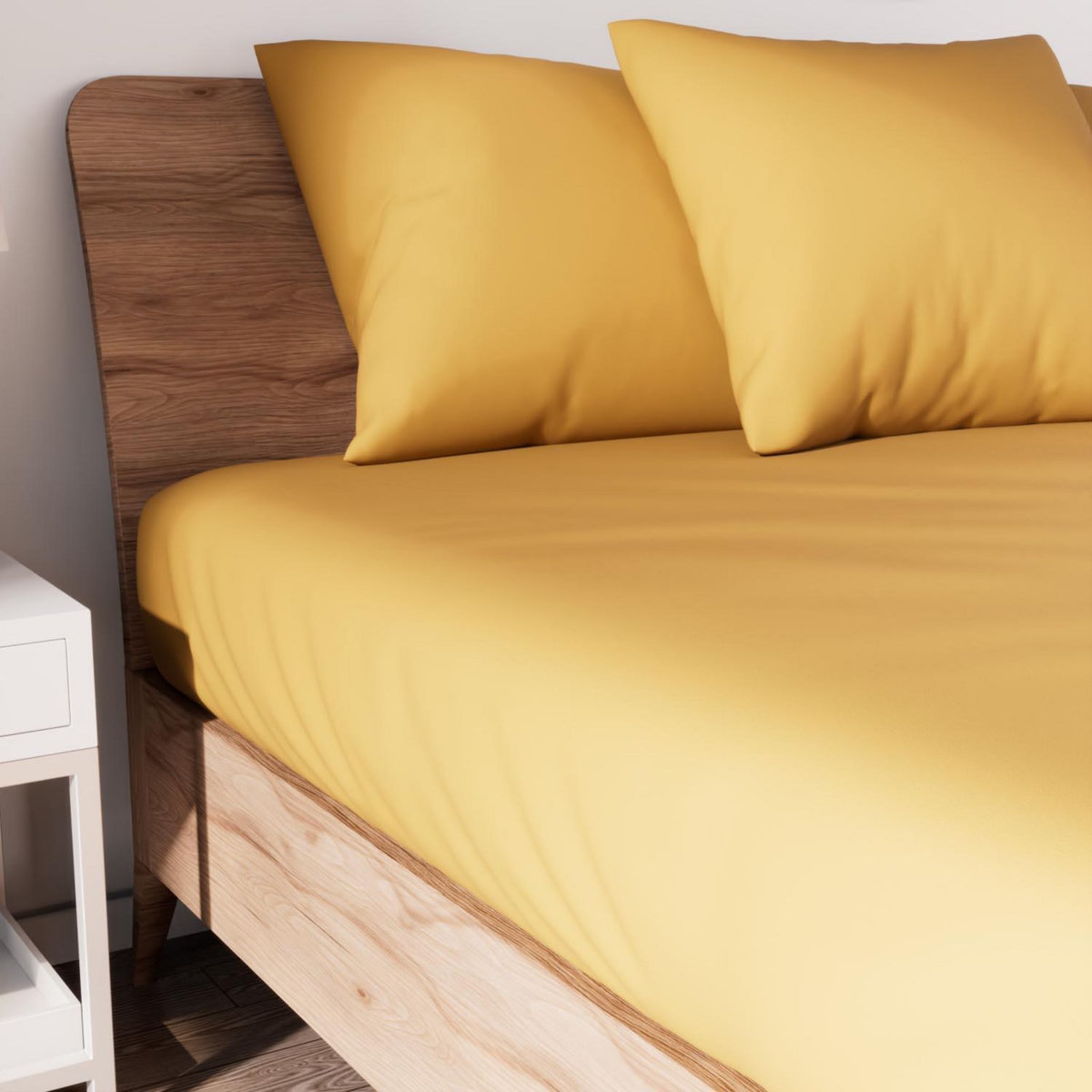 SOLEIL D'OCRE Drap housse en coton JERSEY, par Soleil d'ocre