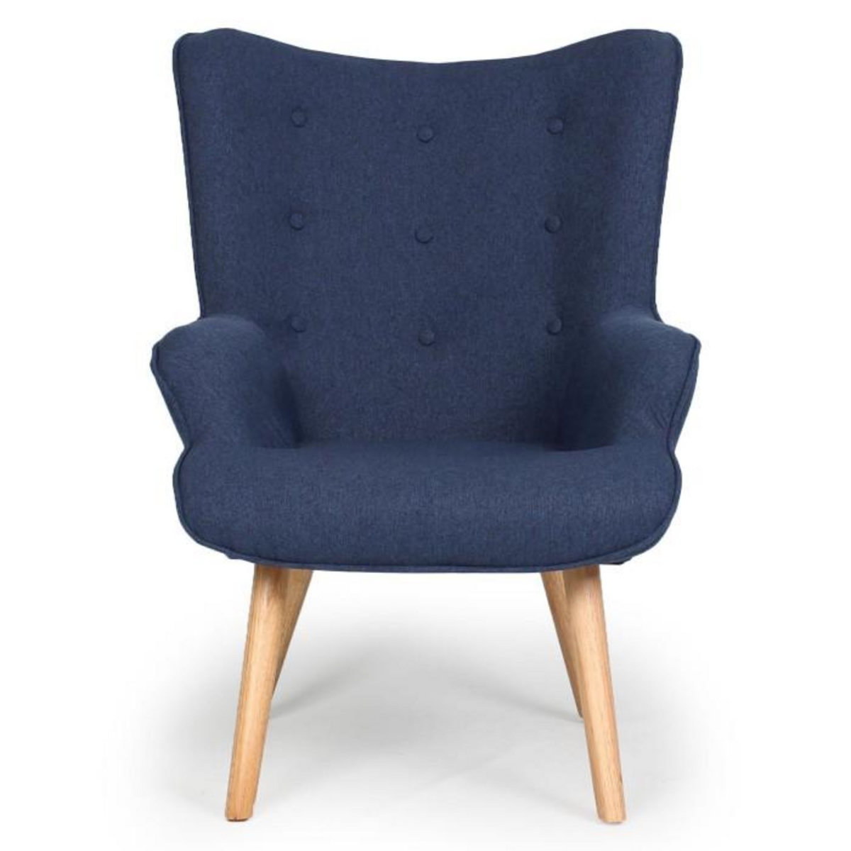 Paris Prix Fauteuil & Pouf Scandinave  Orle  98cm Bleu