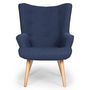 Voir la diapositive 3 : Paris Prix Fauteuil & Pouf Scandinave  Orle  98cm Bleu
