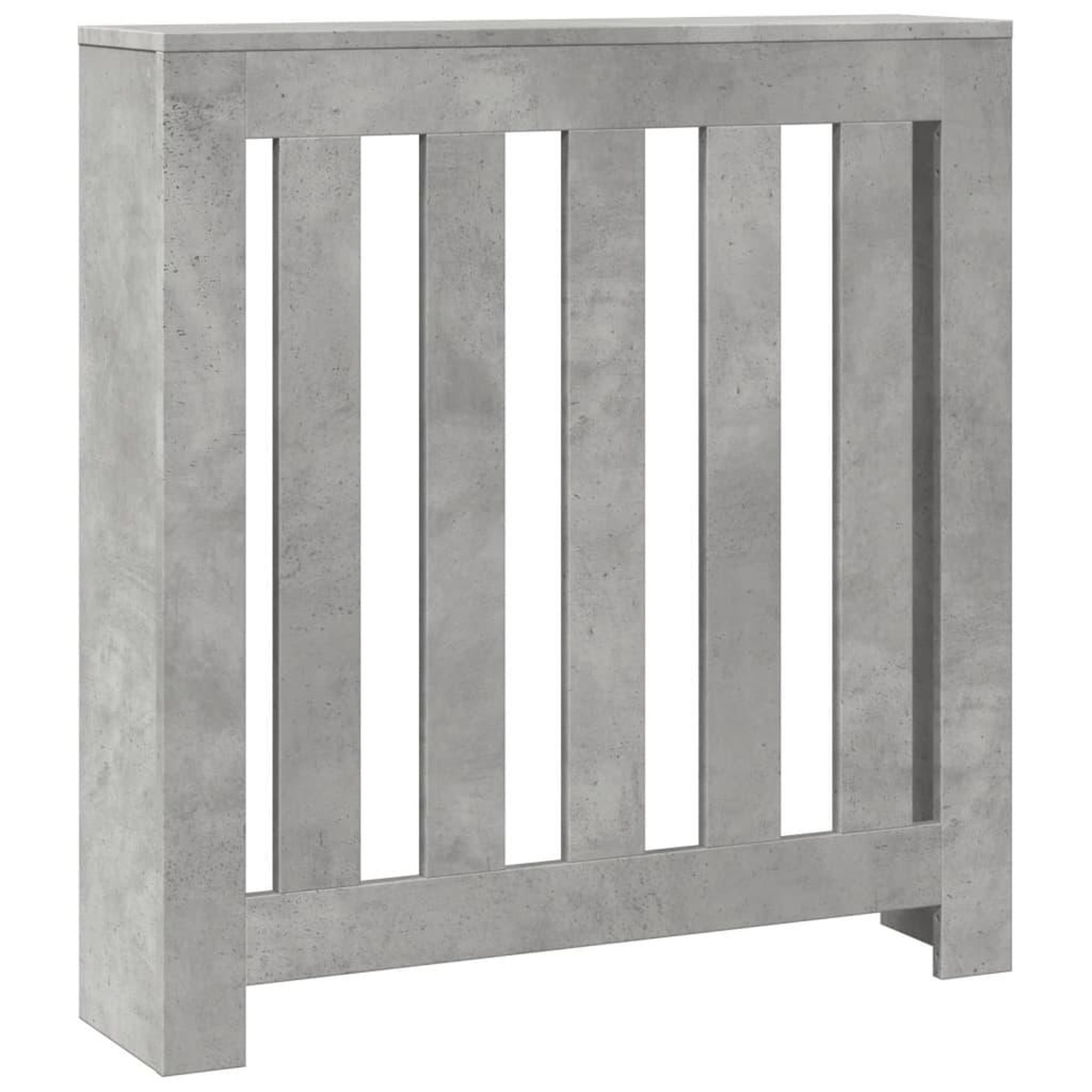 Voir la diapositive 2 : VIDAXL Cache-radiateur gris beton 78x20x82 cm bois d'ingenierie