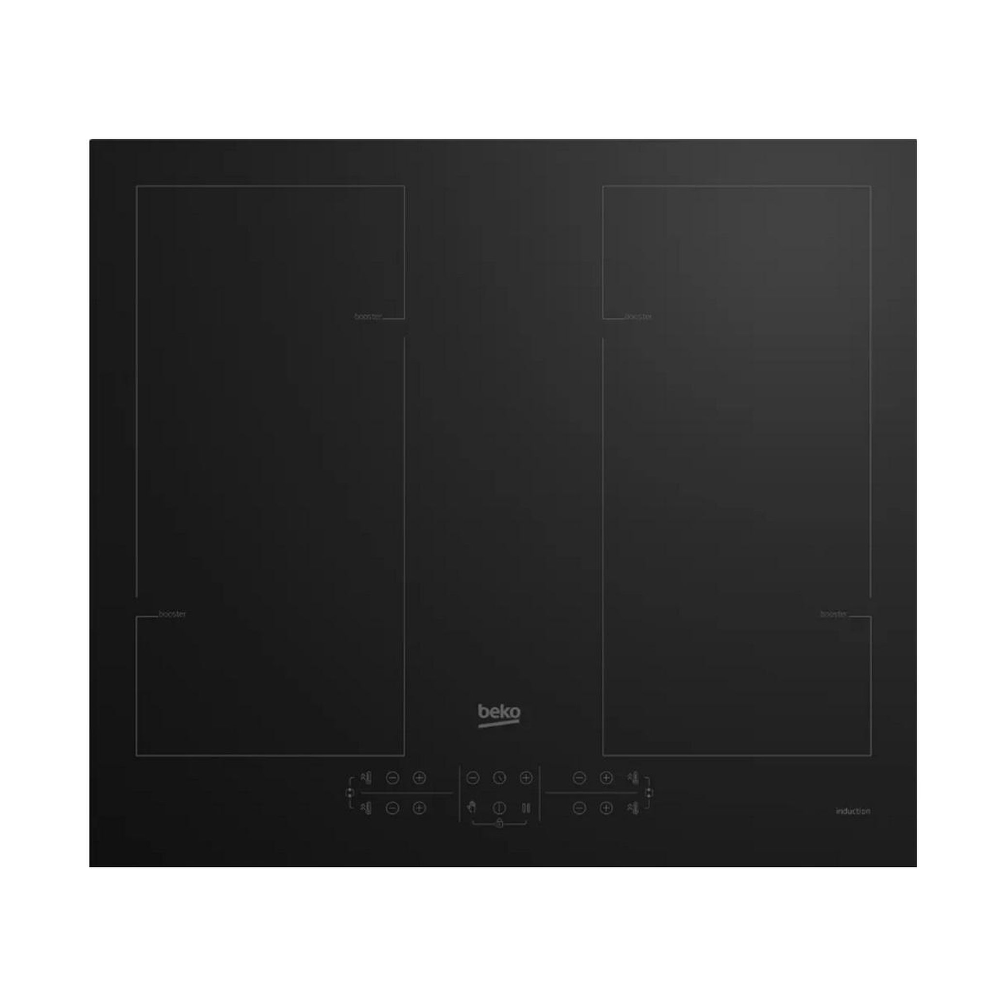 Beko Plaque de cuisson induction 60cm 4 feux 7200w - hii64205f2mt