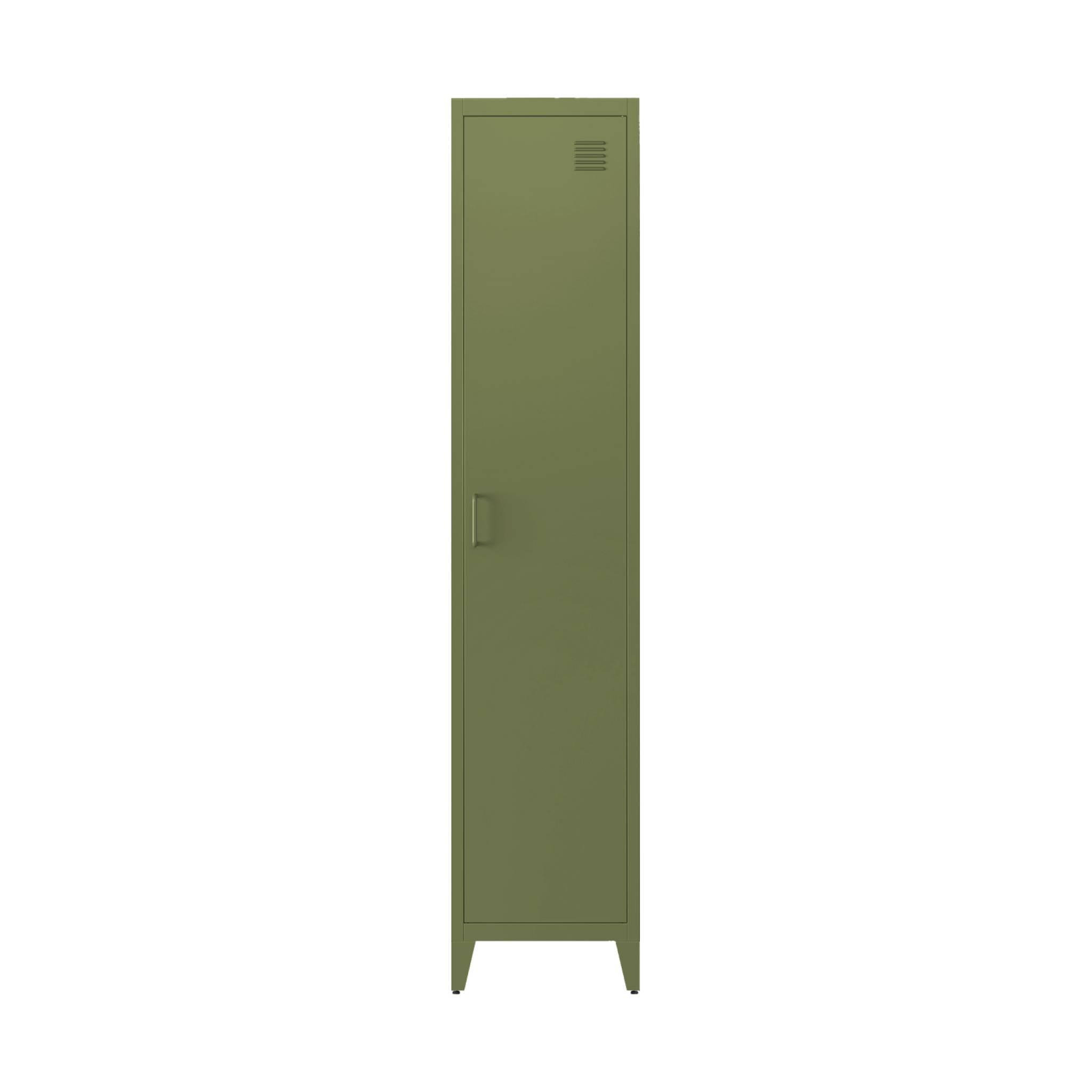 Voir la diapositive 6 : SWEEEK Armoire chambre industrielle métal, 4 espaces de rangement