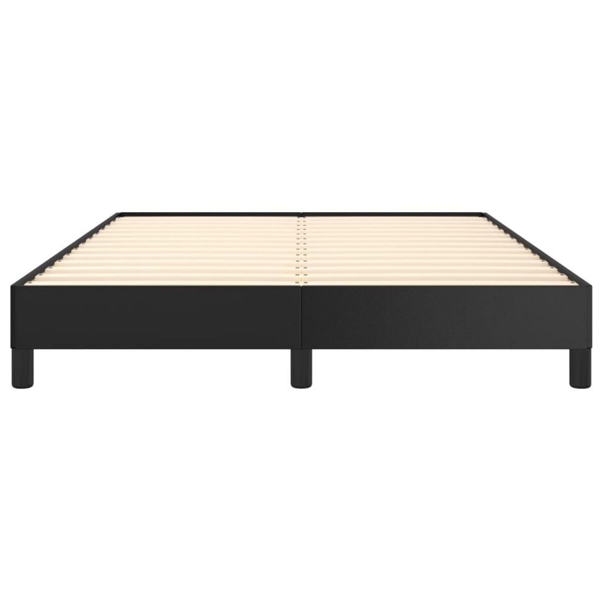 VIDAXL Cadre de lit sans matelas noir 140x190 cm similicuir