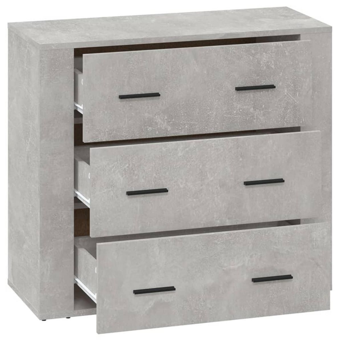 VIDAXL Buffet Gris beton 80x33x70 cm Bois d'ingenierie