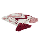 Paris Prix Jeté de Canapé Tufté  Ethnique  130x150cm Rose