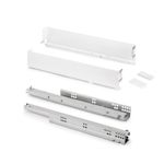 EMUCA SRL Tiroir extérieur Simplex 25kg hauteur 88mm -  profondeur 440mm -  acier -  peint en blanc