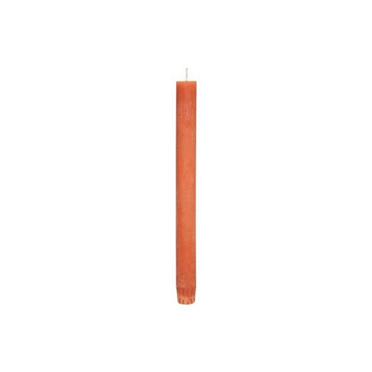 COMPTOIR DE LA BOUGIE Lot de 4 Bougies Bâton  Rustic  24cm Orange Ambre